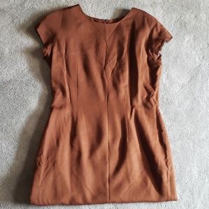 Vintage Jones New York Sz 10 brown dress